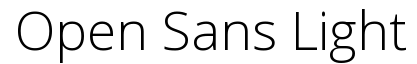 Open Sans Light