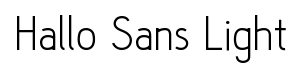 Hallo Sans Light
