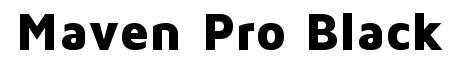 Maven Pro Black