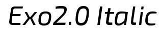 Exo 2.0 Italic