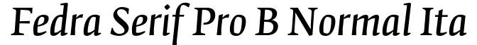 Fedra Serif A Pro Book Italic