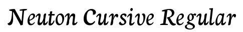 Neuton Cursive