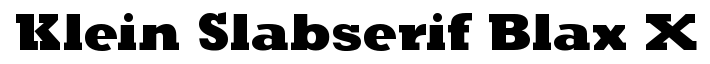 Klein Slabserif-Bold