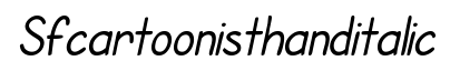 SF Cartoonist Hand Italic