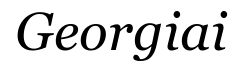 Georgia Italic