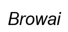 Browallia New Italic
