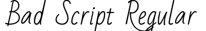 Bad Script Regular