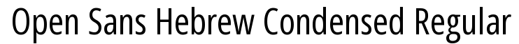 Open Sans Hebrew Condensed Extra Bold