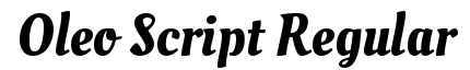 Oleo Script Bold