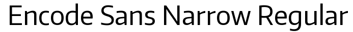 Encode Sans Narrow Thin