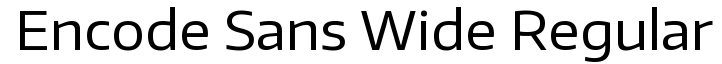 Encode Sans Wide