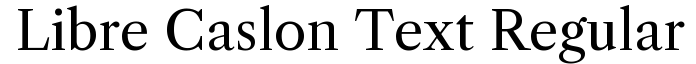 Libre Caslon Text