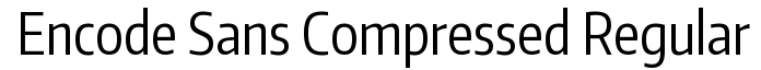 Encode Sans Compressed Thin
