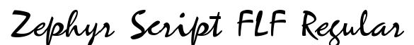 Zephyr Script FLF Regular