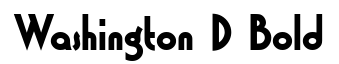 Washington D Bold