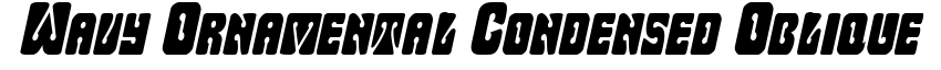 Wavy Ornamental Condensed Oblique
