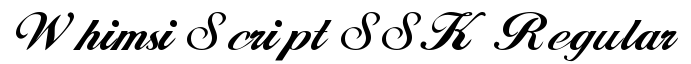 Whimsi Script SSK Regular