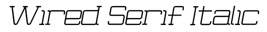 Wired Serif Italic