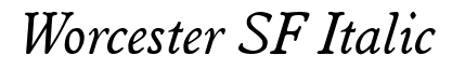 Worcester SF Italic