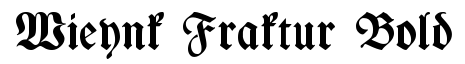 Wieynk Fraktur Bold