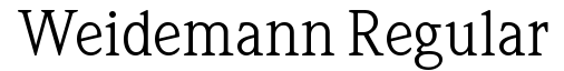 Weidemann Regular