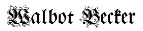 Walbot Becker