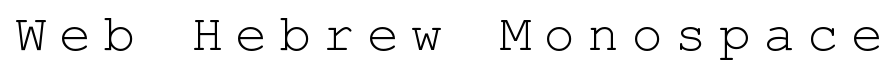 Web Hebrew Monospace