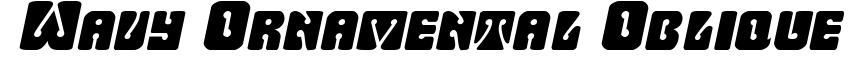 Wavy Ornamental Oblique
