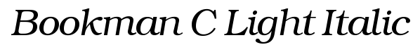 Bookman C Italic