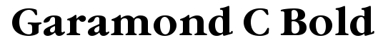 Garamond C Bold