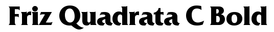 Friz Quadrata C Bold