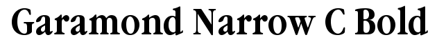 Garamond Narrow C Bold