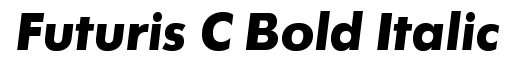 Futuris C Bold Italic