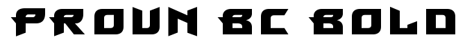 Proun BC Bold