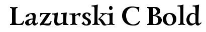Lazurski C Bold