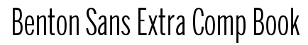 Benton Sans Extra Comp Book