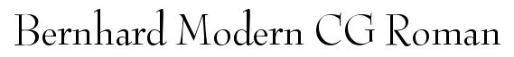 Bernhard Modern CG Roman