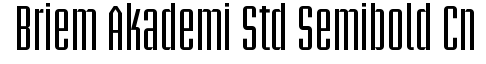 Briem Akademi Std Semibold Condensed