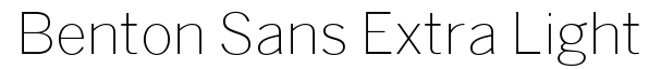Benton Sans Extra Light