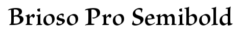 Brioso Pro Semibold