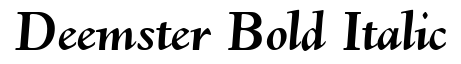 Deemster-Bold Italic