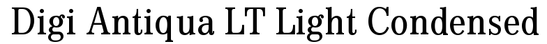 Digi Antiqua LT Light Condensed