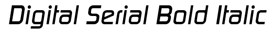 Digital-Serial-Bold Italic