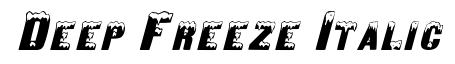 Deep Freeze Italic
