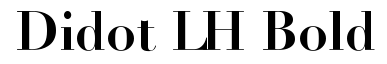 Didot LH Bold