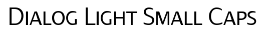 Dialog Light Small Caps