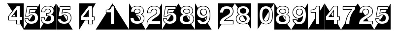 Deco Numbers LH Triangle