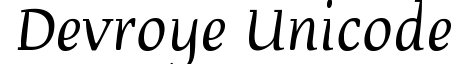 Devroye Unicode