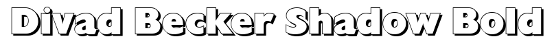 Divad Becker Shadow-Bold