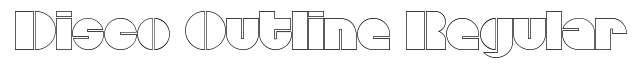 Disco Outline Regular
